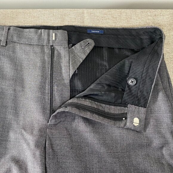 J.Crew Thompson Wool Dress Pants Men's 33 x 32 Mid Rise Gray Business Office - Picture 4 of 16
